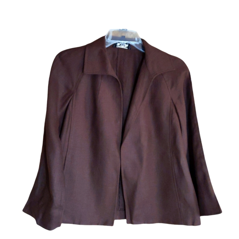 Talbots pure Irish linen brown blazer
